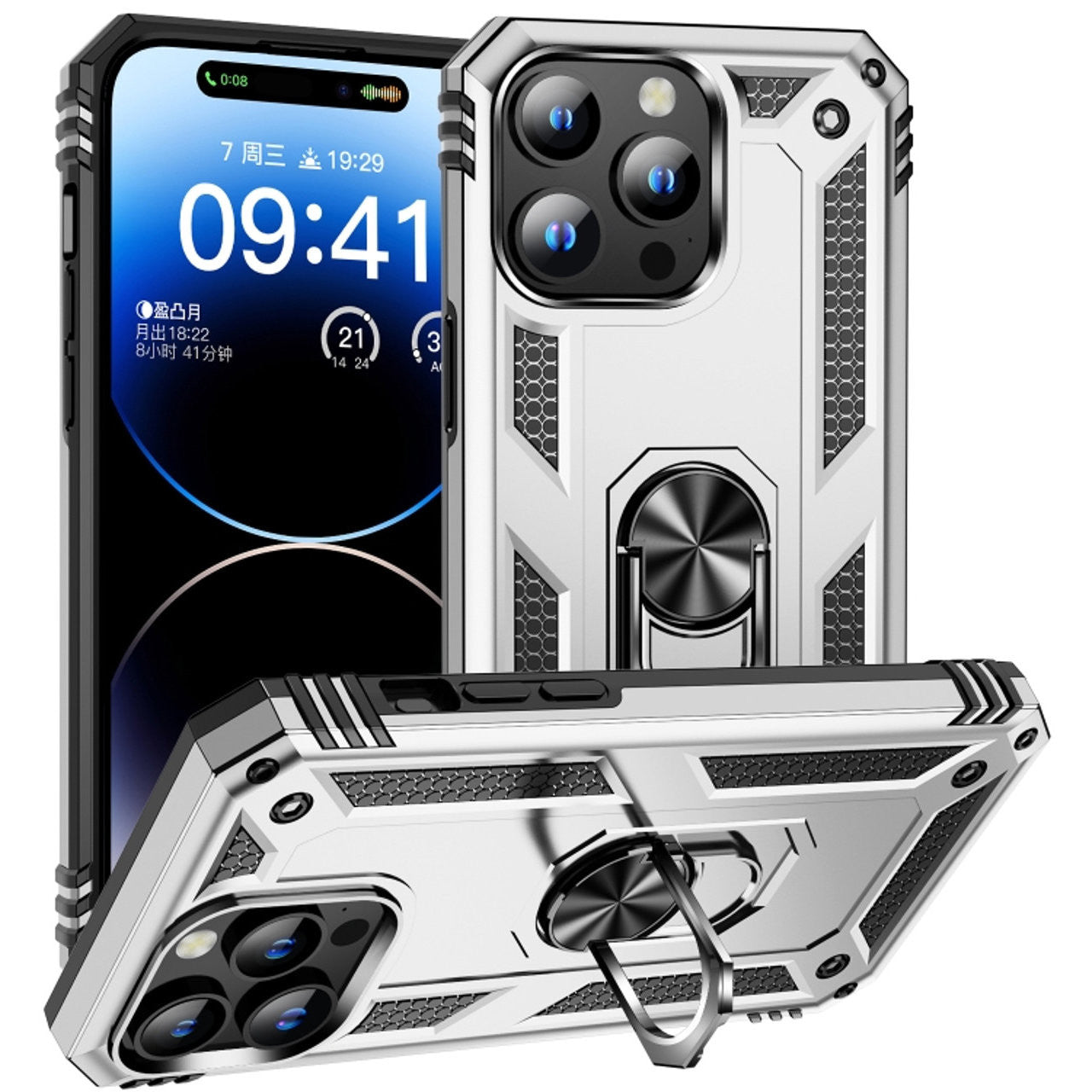 Coque hybride Ring pour iPhone 16 Pro Coque hybride Ring pour iPhone 16 Pro